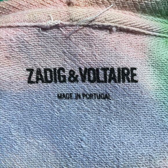NWOT Zadig & Voltaire Spencer Tie Dye Hoodie Sweatshirt Medium - Picture 5 of 8
